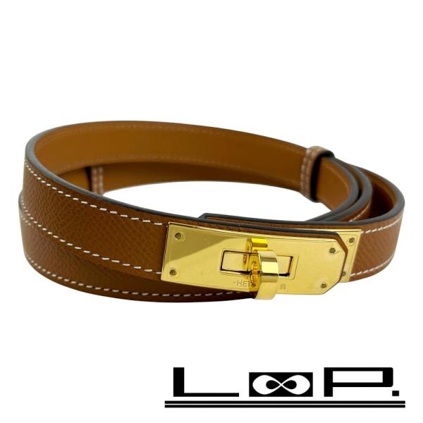 エルメス ■新同■ ケリー ベルト ファッション エプソン GP ゴールド W刻 【500862】8