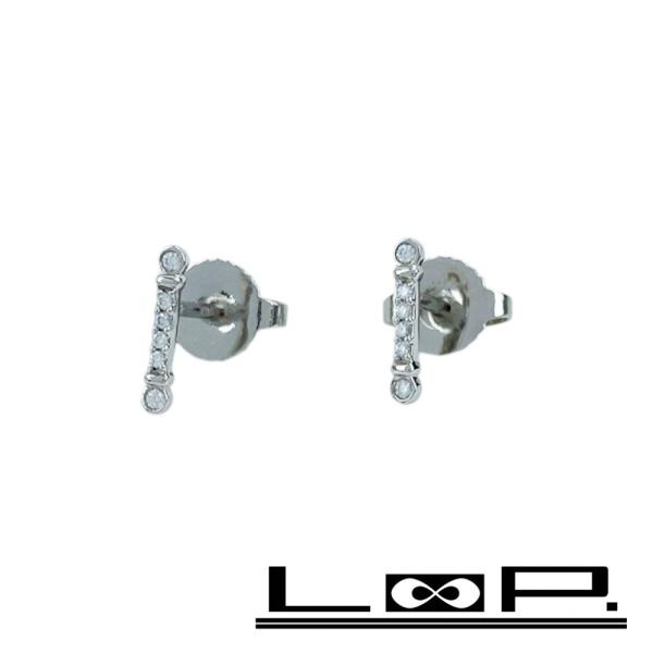 ティファニー ■新同■ フルールドリス ステム バー ピアス アクセサリー シルバー ダイヤ プラチ...