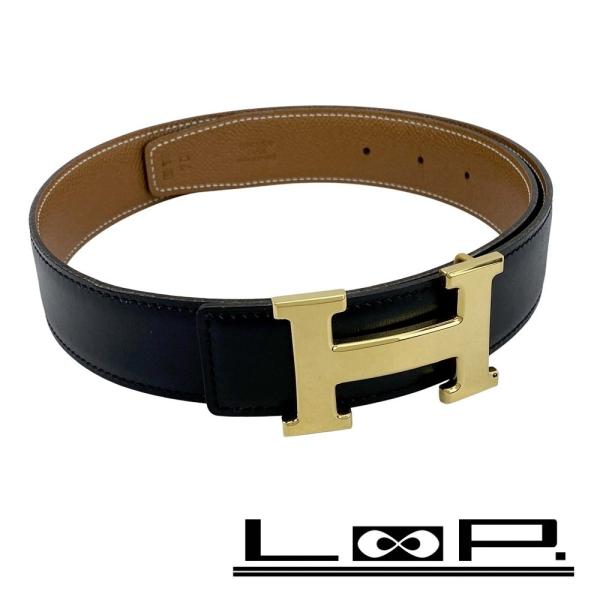 エルメス ■中古■ コンスタンス Hバックル ベルト リバーシブル 70 ボックスカーフ エプソン ...