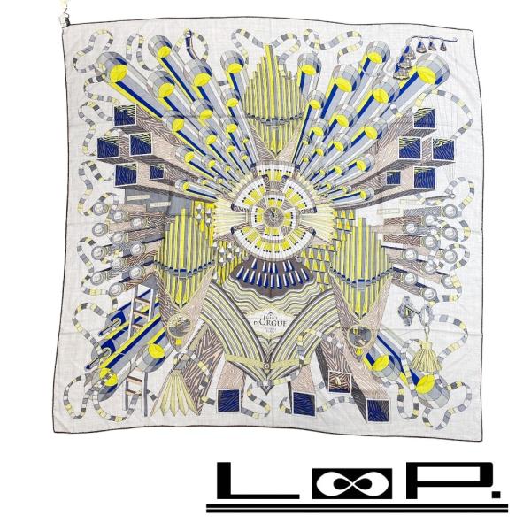 エルメス ■未使用■ カレ140 Point D'orgue フェルマータ ストール スカーフ カシ...