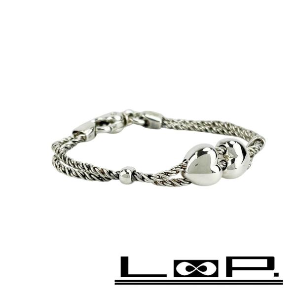 ティファニー ■美品■ ダブルロープ ハート ブレスレット アクセサリー シルバー SV 925 1...
