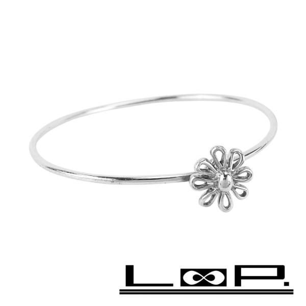 ティファニー ■美品■ デイジー フラワー バングル アクセサリー SV925 シルバー 【5236...