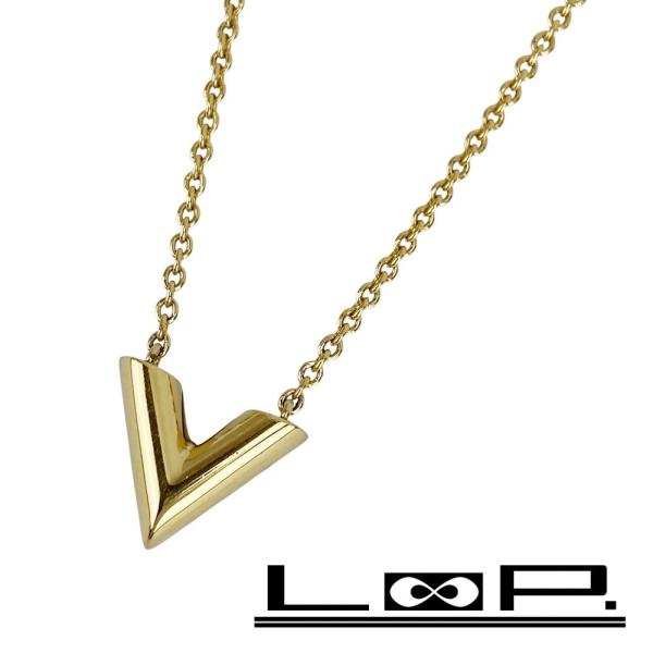 ルイヴィトン ■美品■ エセンシャルV ネックレス アクセサリー GP ゴールド M61083 【5...