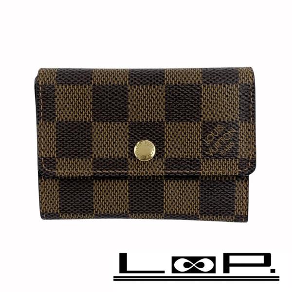 ルイヴィトン ■美品■ ポルトモネ プラ コインケース 小銭入れ コンパクト 財布 ダミエ ブラウン...