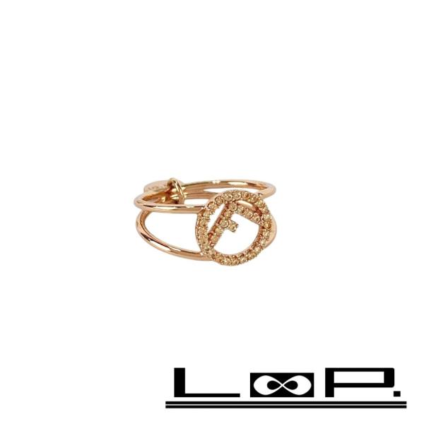 フェンディ ■未使用■ メレ リング アクセサリー ローズゴールド 加工 #8 【555442】12