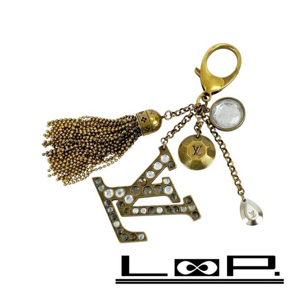ルイヴィトン ■美品■ ビジュー サック カリプス キーホルダー バッグチャーム ロゴ ラインストー...