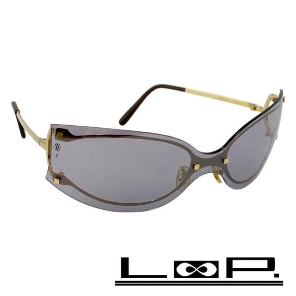 カルティエ ■中古■ サングラス 眼鏡 ファッション GP ゴールド パープル 【559051】8