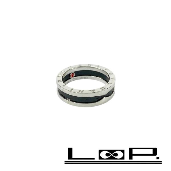 ブルガリ ■新同■磨き済■ セーブザチルドレン ビーゼロ リング 指輪 アクセサリー シルバー ブラ...