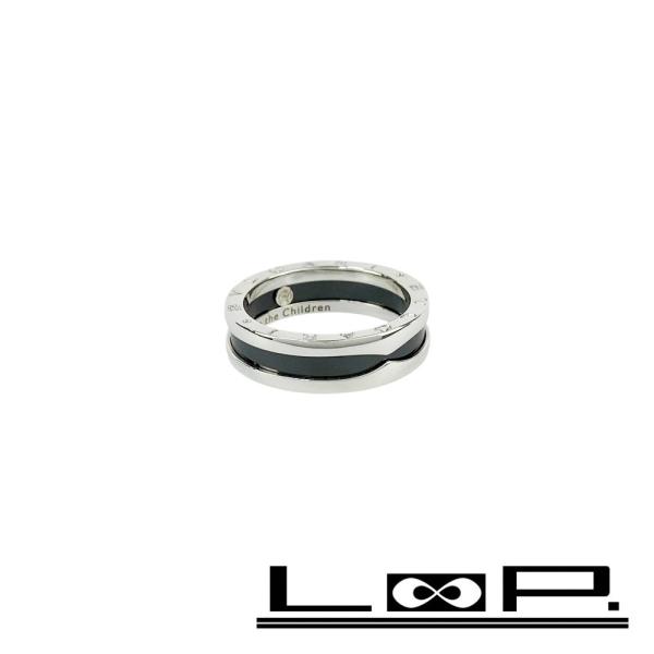 ブルガリ ■新同■磨き済■ セーブザチルドレン ビーゼロ リング 指輪 アクセサリー シルバー ブラ...