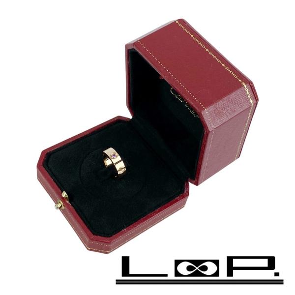 カルティエ ■新同■磨き済■ ラブリング 指輪 アクセサリー ピンクサファイア ピンクゴールド K1...