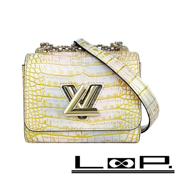 ルイヴィトン ■美品■IC■ エキゾチック ツイスト ミニ チェーン ショルダー バッグ クロコ ホ...