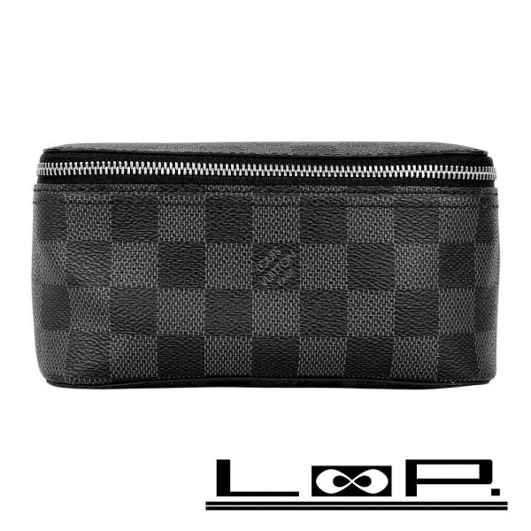 ルイヴィトン ■新同■ キューブドゥランジュモン PM ポーチ ダミエ グラフィット ブラック M4...