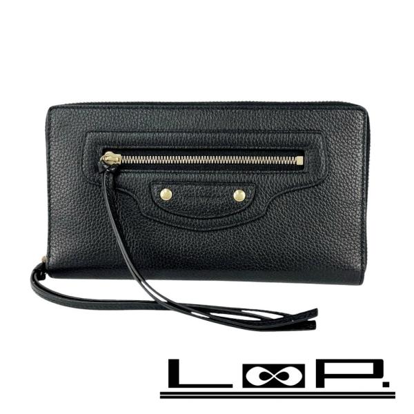 バレンシアガ ■美品■ ネオクラシック コンチネンタル ロングウォレット 長財布 ラウンドファスナー...