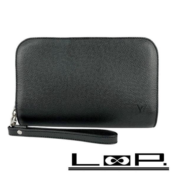 ルイヴィトン ■新同■ バイカル セカンドバッグ クラッチ 鞄 カバン タイガ ノワール シルバー ...