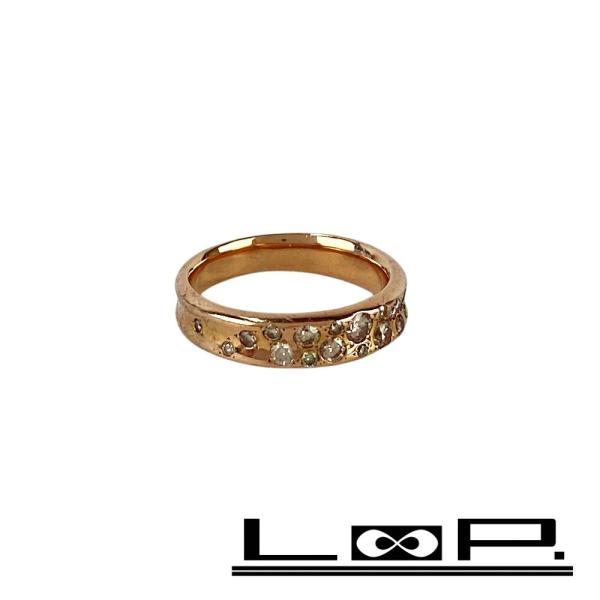 カシケイ ■中古■ メランジェ BD リング 指輪 アクセサリー ピンクゴールド ダイヤ K18 P...