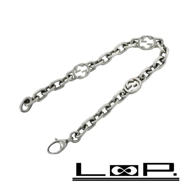グッチ ■新同■ インターロッキングG ブレスレット アクセサリー シルバー SV925 #18 【...