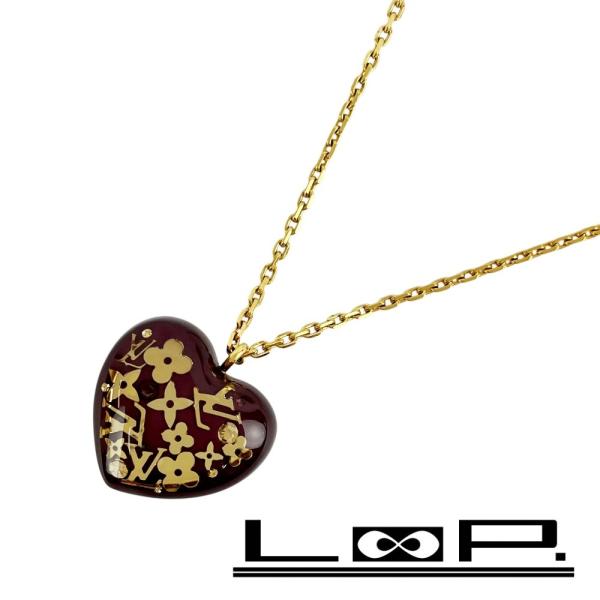 ルイヴィトン ■新同■55cm■ パンタンティフ クール アンクルージョン ネックレス ハート GP...