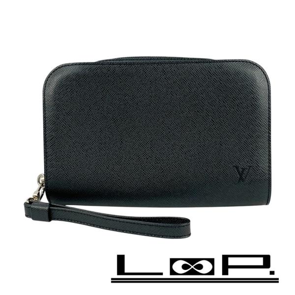 ルイヴィトン ■新同■ バイカル セカンドバッグ クラッチ 鞄 カバン タイガ ノワール シルバー ...