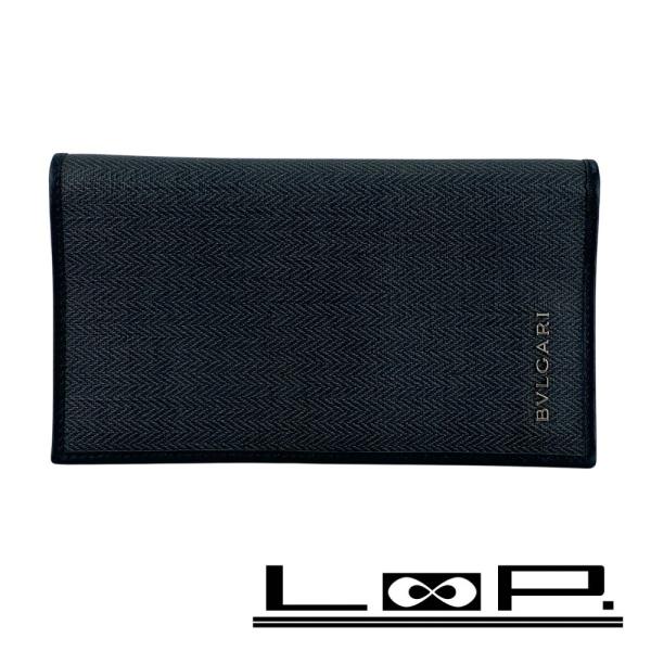 ブルガリ ■中古■ ウィークエンド 二つ折り 長財布 札入れ 小銭入れ ウォレット レザー グレー ...