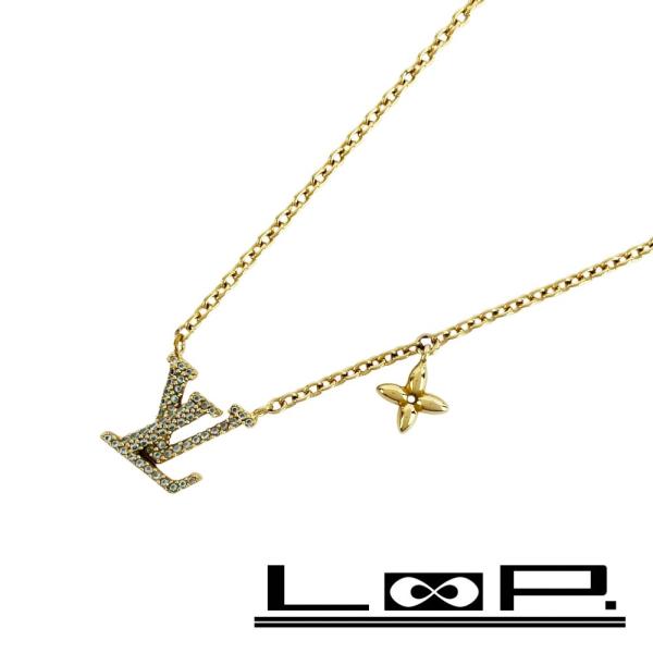 ルイヴィトン ■美品■ アイコニック ネックレス アクセサリー GP ゴールド M00596 箱 【...