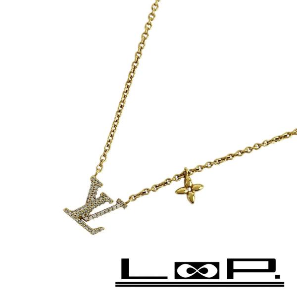 ルイヴィトン ■美品■ アイコニック ネックレス アクセサリー GP ゴールド M00596 【62...