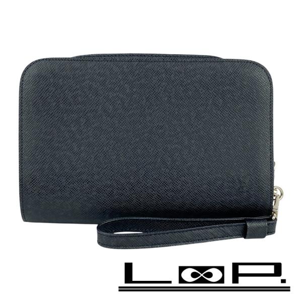 ルイヴィトン ■新同■ バイカル セカンドバッグ クラッチ 鞄 カバン タイガ ノワール シルバー ...