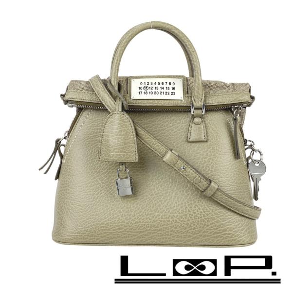 メゾンマルジェラ ■美品■ 5AC クラシックミニ 2way ショルダー ハンド バッグ レザー キ...