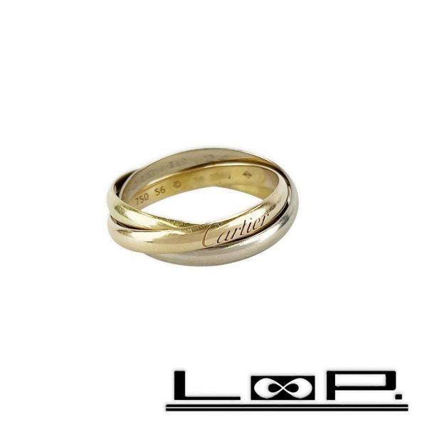 カルティエ ■中古■ トリニティ リング 指輪 アクセサリー K18 YG750 PG750 WG7...