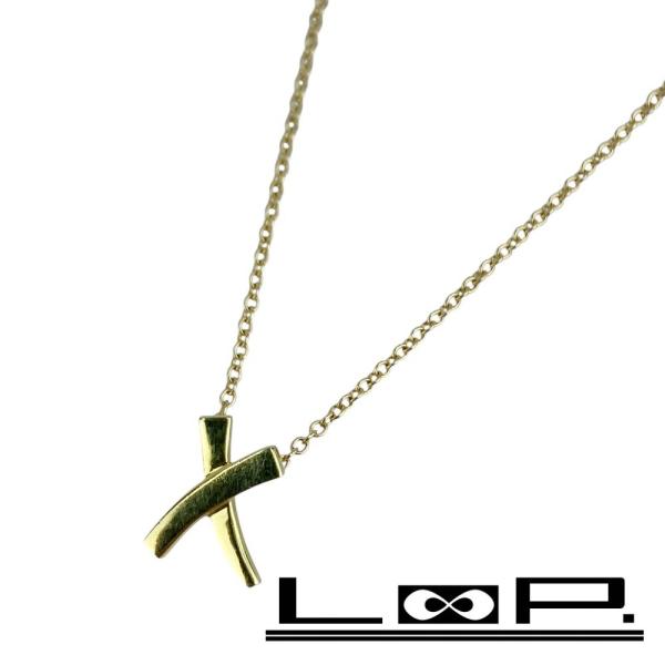 ティファニー ■美品■ キス ネックレス アクセサリー K18 YG750 イエローゴールド 2.0...