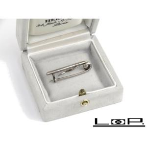 ▼値下げ▼　■美品■ヴィンテージ■　エルメス ピン ブローチ アクセサリー シルバー SV 箱 【6...