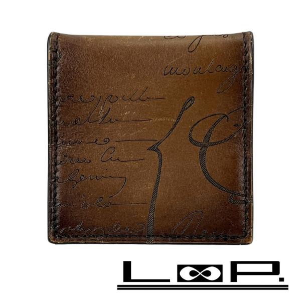ベルルッティ ■中古■ カリグラフィ コインケース 小銭入れ レザー ブラウン 【634246】13