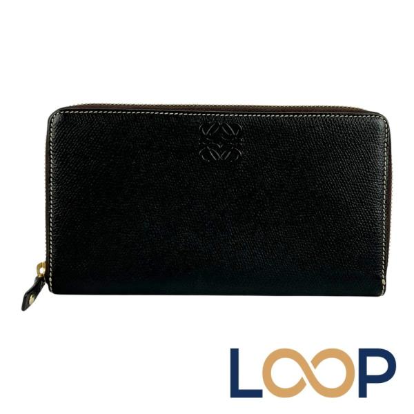 ロエベ ■美品■ ラウンドファスナー 長財布  財布 サイフ ウォレット 札入れ 札入れ アナグラム...