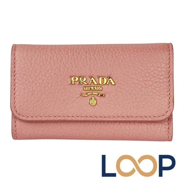 プラダ ■美品■ 6連 キーケース 鍵入れ レザー ピンク 1PG222 箱【714962】13