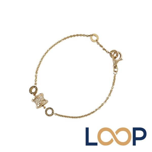 ブルガリ ■美品■ ビーゼロワン ブレスレット アクセサリー ダイヤ K18 PG750 ピンクゴー...