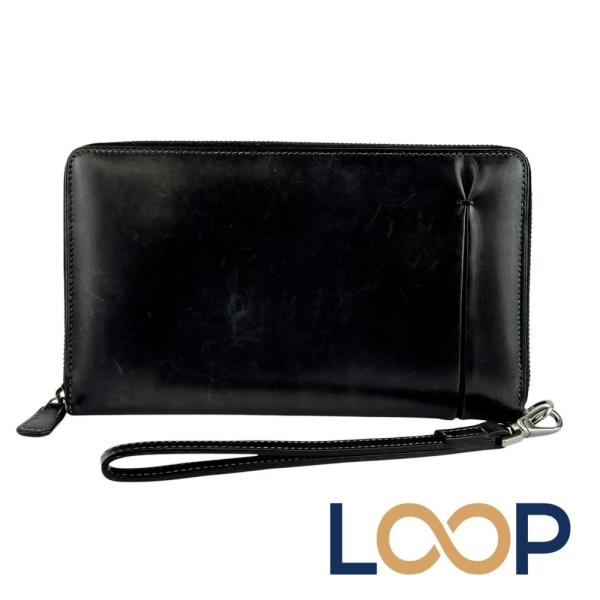 ベルルッティ ■美品■ ラウンドファスナー 長財布 ウォレット レザー ブラック【759727】11