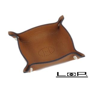 【HERMES】 エルメス ヴィド ポッシュ トレー H エブリン パンチング 小物入れ インテリア...