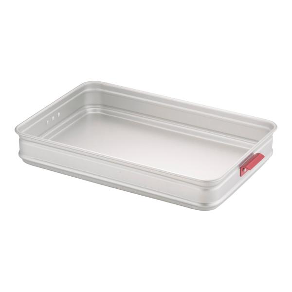 アルミ　カラーハンドル番重　大　80　板取手　赤　ABV-B4