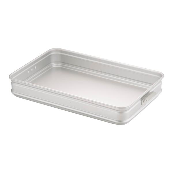 アルミ　カラーハンドル番重　大　80　板取手　銀　ABV-B4