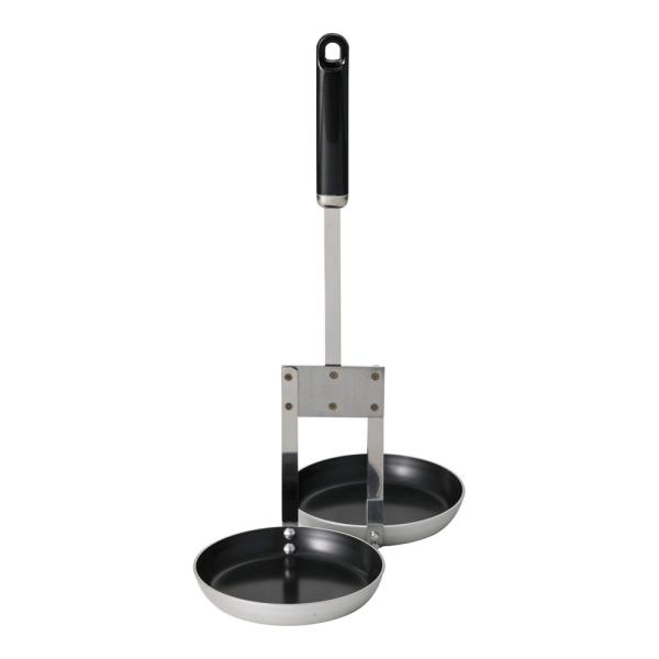 フッ素加工　カキ揚レードル　2連式　BKK-08