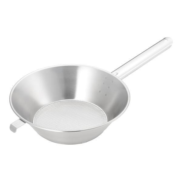 エコクリーン　UK　18-8　片手ハンドル　パンチング油こし　23cm　AEK-25