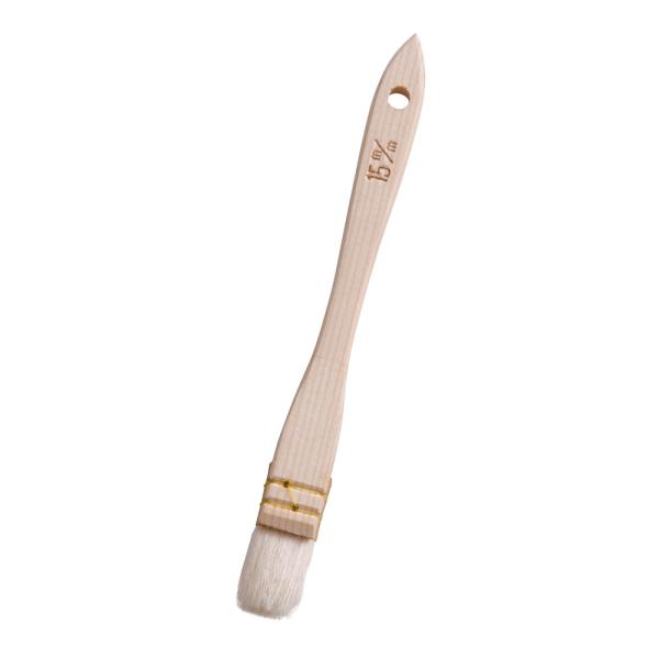 木柄　三味糸綴じ　御料理刷毛　山羊毛　1.5cm　DHK-06