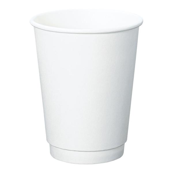 断熱二重　ホワイト　紙コップ　12-90　420ml　25個入　XKT-B9