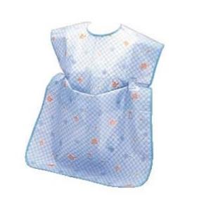 お食事エプロン　2WAY　2067-005　ブルー　REP-02