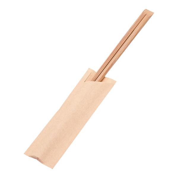 彩　いろどり　モダン　炭化竹天削割箸　袋入　24cm　未晒　100膳入　XHS-I6