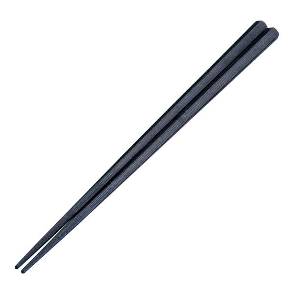 ノンスリップ　プラ箸　23cm　100膳入　黒　RNV-08