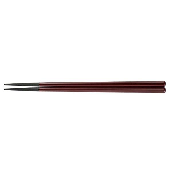 PBT　六角　木目箸　チーク　22cm　10膳入　90030711　RHS-D3