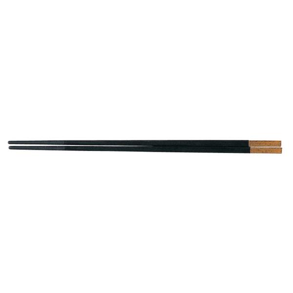 PBT　和洋中　先丸箸　ゴールド　黒　25cm　10膳入　85915530　TTY-35
