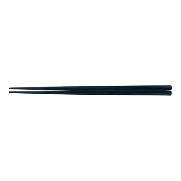 PBT　筋目四角箸　黒　22.5cm　10膳入　90031840　RHS-S5