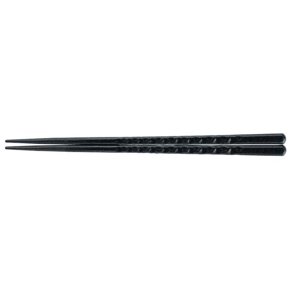 PBT　亀甲箸　黒乾漆　24cm　10膳入　90030853　RHS-D8