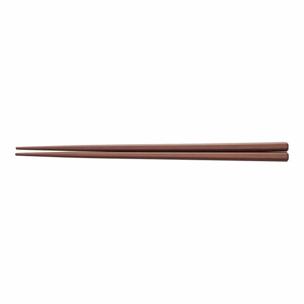 SPS　六角箸　100膳入　茶　M10-962　22.5cm　RHS-V2